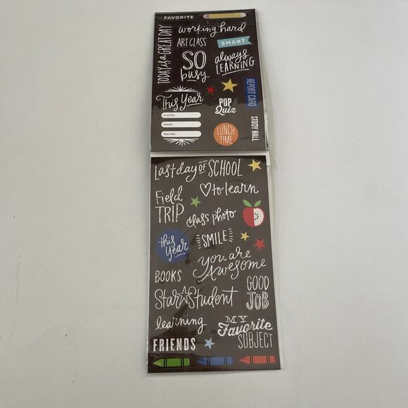 NEW Mambi Sticks Alphabet Letters Scrapbooking Stickers Me My Big Ideas Lot 10 - Picture 12 of 12